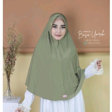 Hijab Jumbo Syari Model Abika Bahan Katun Premium Ukuran Besar