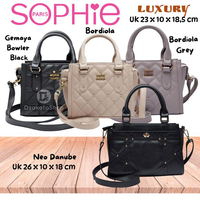 Tas Cangklong Shopie Martin Paris Ekclusive Promo Terbaru  Kekinian Viral Bordiola Cream Grey Danube