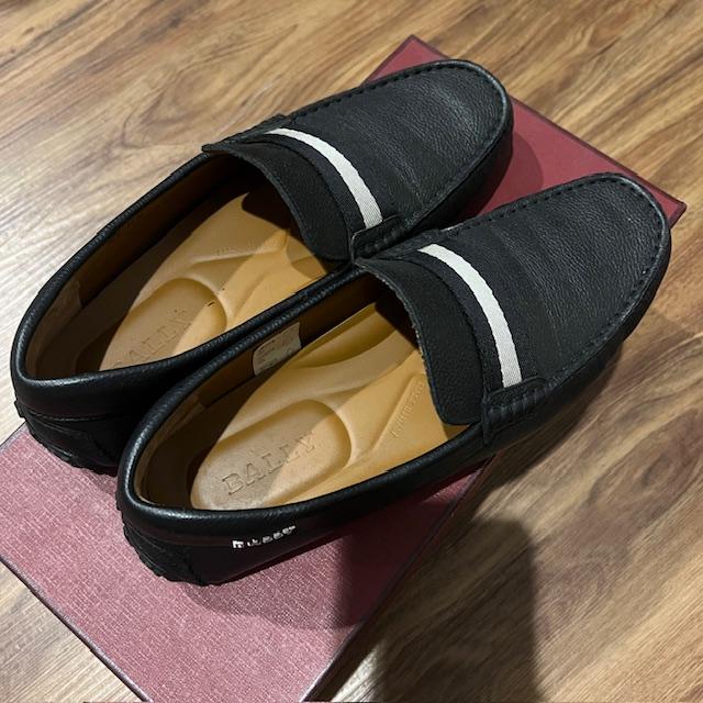 BALLY Sepatu Kulit Loafers Pearce 100% Original dengan Desain Elegan dan Nyaman untuk Pria