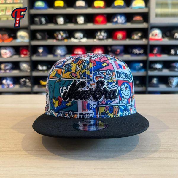 Topi New Era x Doraemon All Over Graphic 9FIFTY Snapback Hat Original