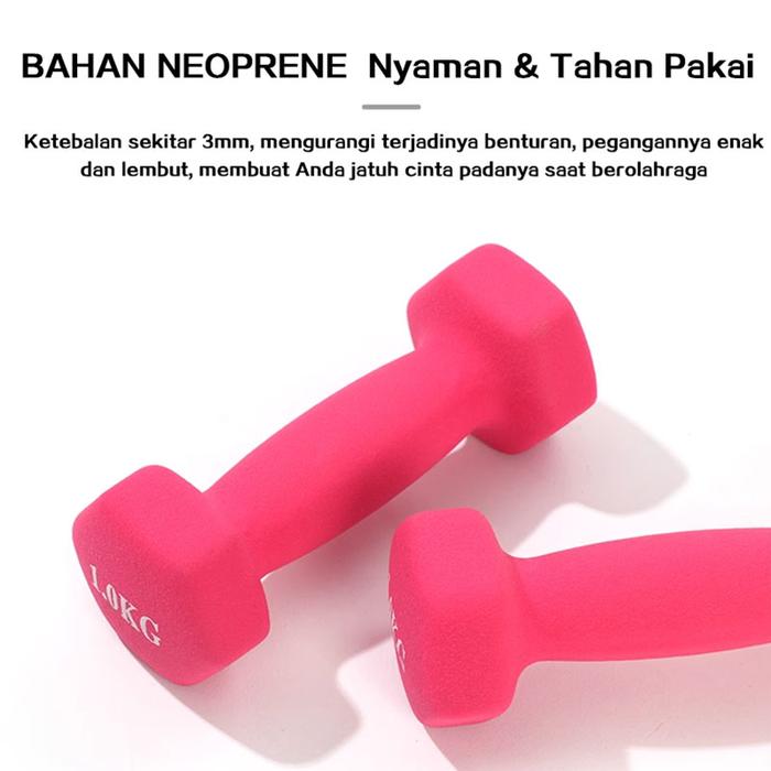 JOYANG Dumbell 3Kg / Barbel Mini / Barbel Non Slip Dumbbell (1 Pcs) / Dumbel / Barbel 3kg Gym Fitnes