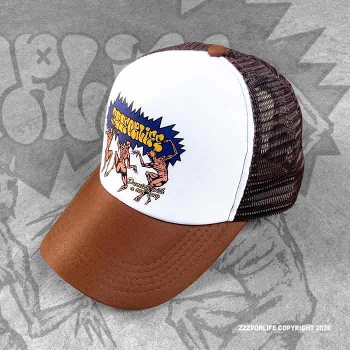 Topi Jaring Trucker Pria Zzzforlife Brown - Unisex, Murah dan Berkualitas - Pria, Wanita topi casual