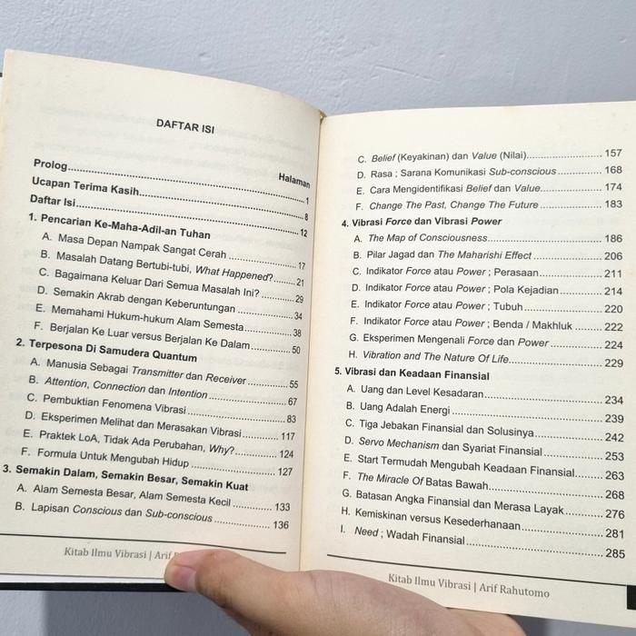 Terlaris Buku Kitab Ilmu Vibrasi Rahasia Kehidupan Dan Alam Semesta [Original]