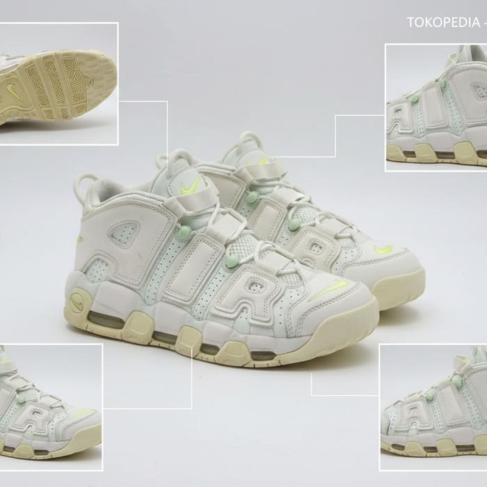 Nike Air More Uptempo White Barely Green - Size 45 (29cm) - Original - Bahan Restorasi