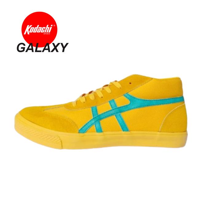 Sepatu Kodachi Galaxy Kuning Hijau - Kodachi Shoes Mid Cut Galaxy BasketBall Sneaker Sepatu Olahraga