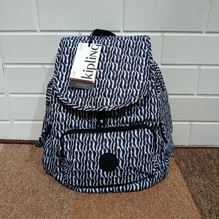 Tas Kipling City Pack S Basic Backpack Original Holiday Waves Ransel Kecil Wanita