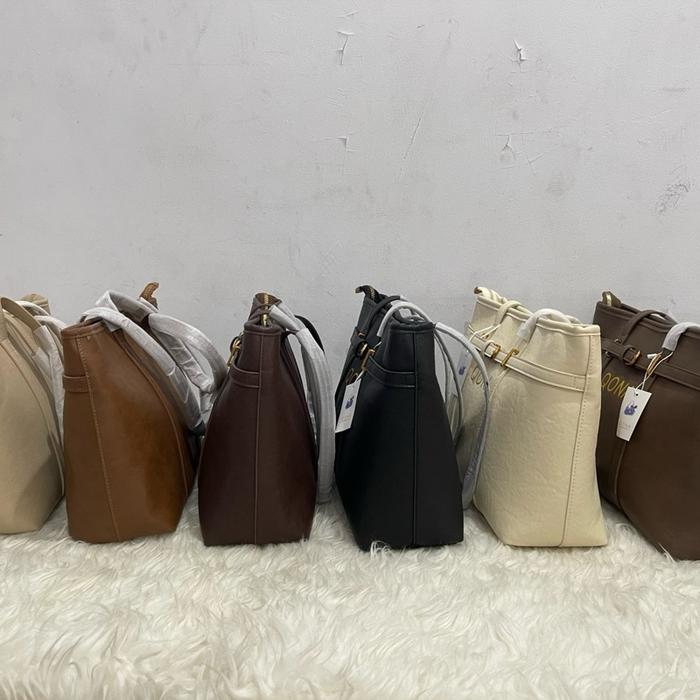 QONA Totebags tas bahu shoulder kulit sintetis 30 cm
