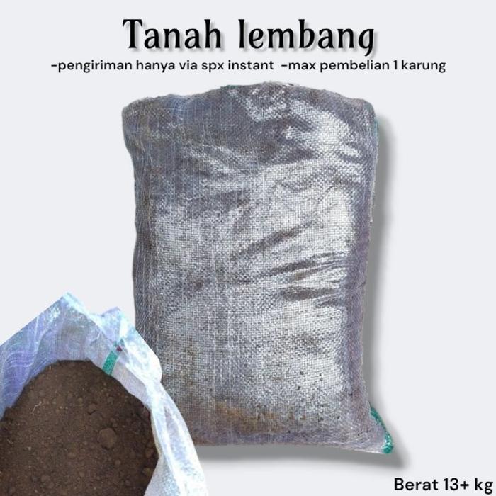 Media Tanam Tanah Lembang 1 Karung Berat 13-+ Kg  Siap Pakai Terlaris
