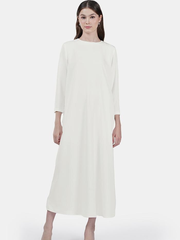 Benang Jarum Black Label - Basic Maxi Dress - Off White