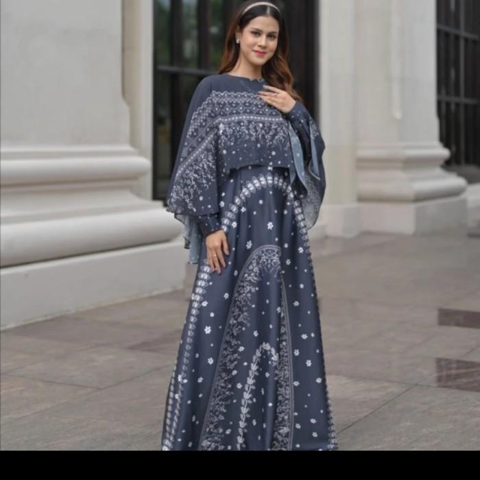 Crystalura Dress Navy S by Vanilla Hijab ( Harga 700, TF 500)