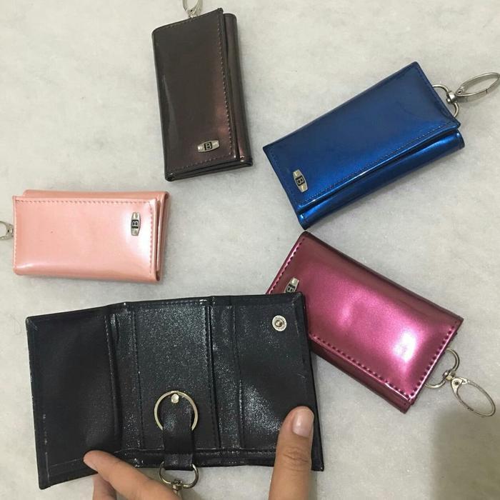 Dompet STNK BALLY Kilat gantungan kunci motor mobil pink