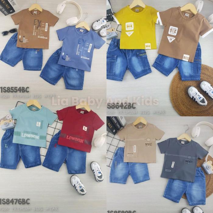 SETELAN USON CELANA JEANS ANAK COWOK BABY BOY SJJ