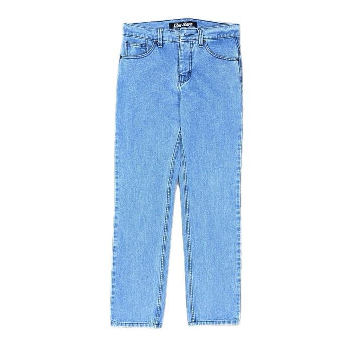 One Save Celana Jeans Denim Reguler BioBlitz Non Stretch Pria Tebal Nyaman Panjang Casual