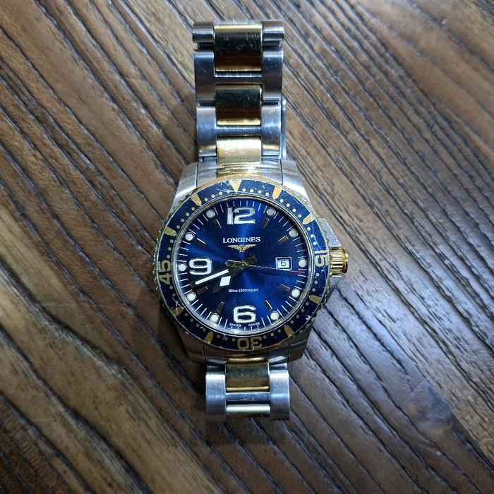 Longines hydroconquest kombinasi blue dial