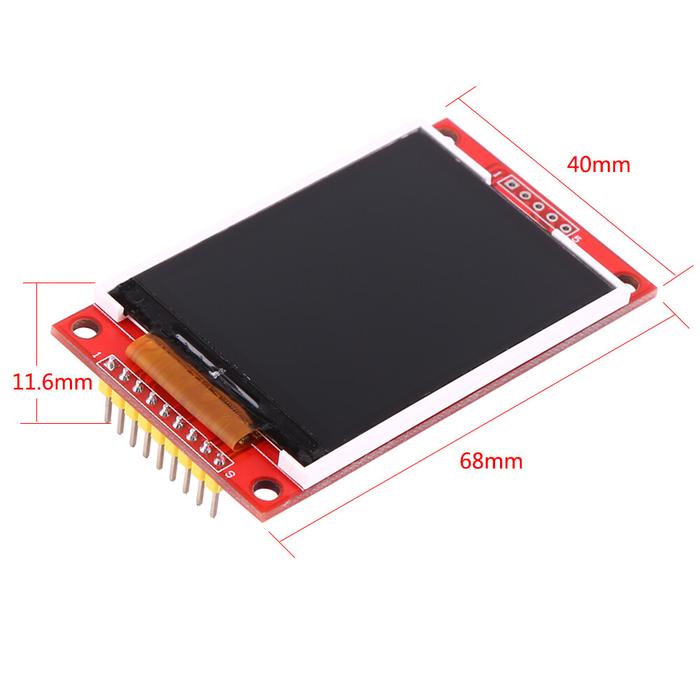 Layar LCD 2.2 Inci Modul Tampilan Seri Perangkat Keras og Layar