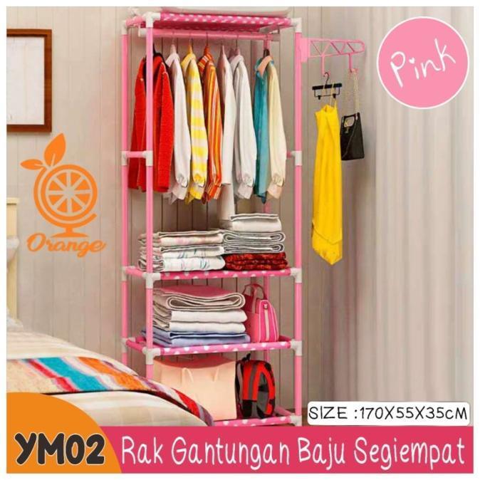 (Cooger) Gantungan Baju Stand Hanger Kotak Jumbo Kokoh/Stand Hanger Praktis