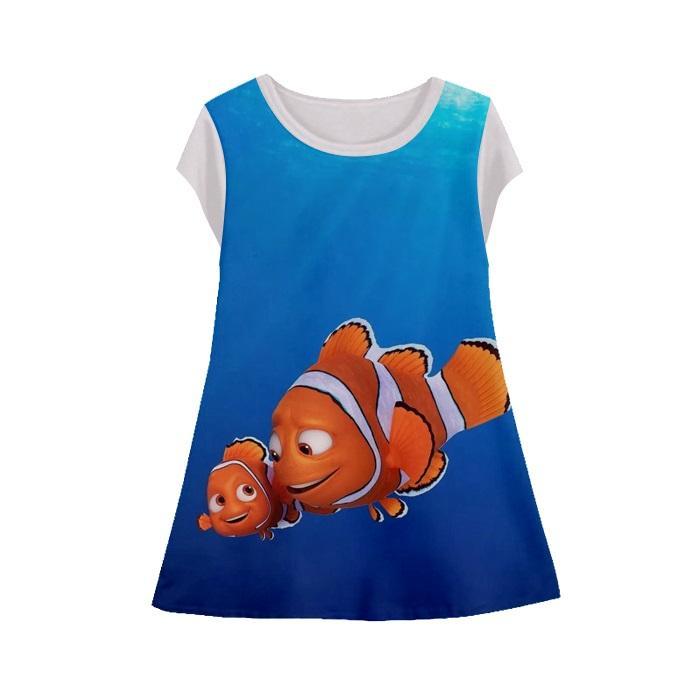 Baju Dress Tunik Anak Finding Nemo - KRG Finding Nemo-2