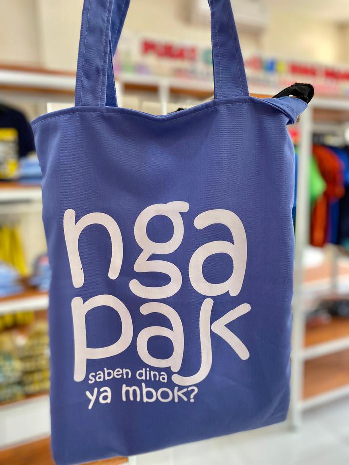 Totebag Khas Ngapak Oleh Oleh Purwokerto Tas Kecil Selempang Bahan Kain