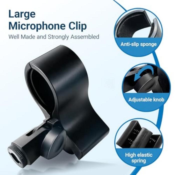 Mic Holder Universal Holder Mikrofon Microphone Holder Mic Holder Jepit Holder Mic Condenser