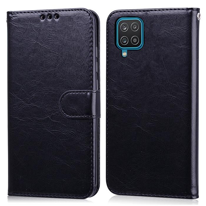 Luxury For Samsung Galaxy A12 Case Wallet Flip Magnetic Leather Case