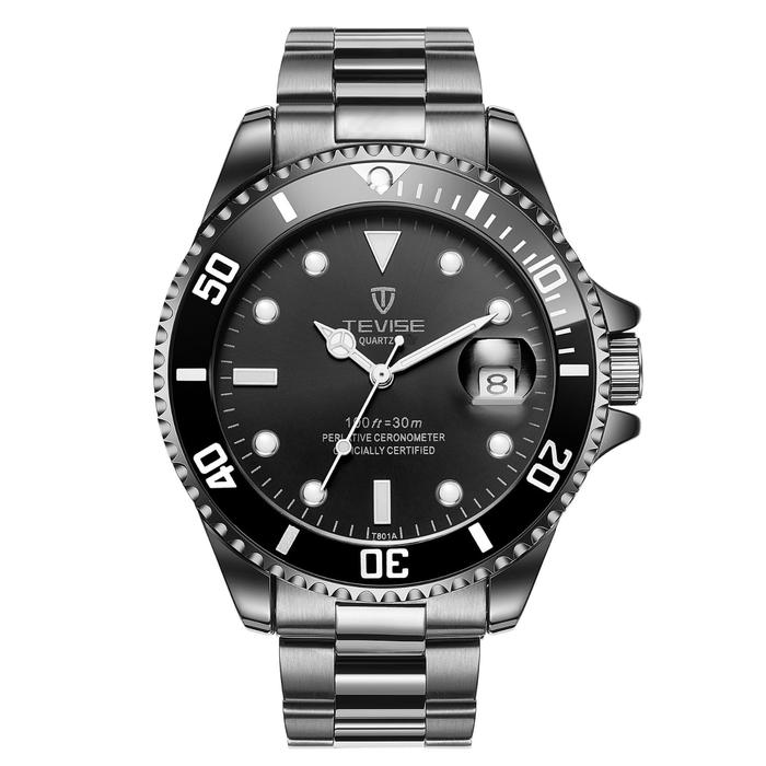 Jam Tangan Pria Tevise Analog Submariner Original