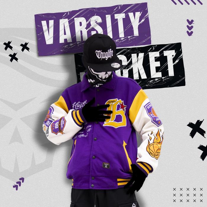 Jaket Varsity Champions Violet DXPRO