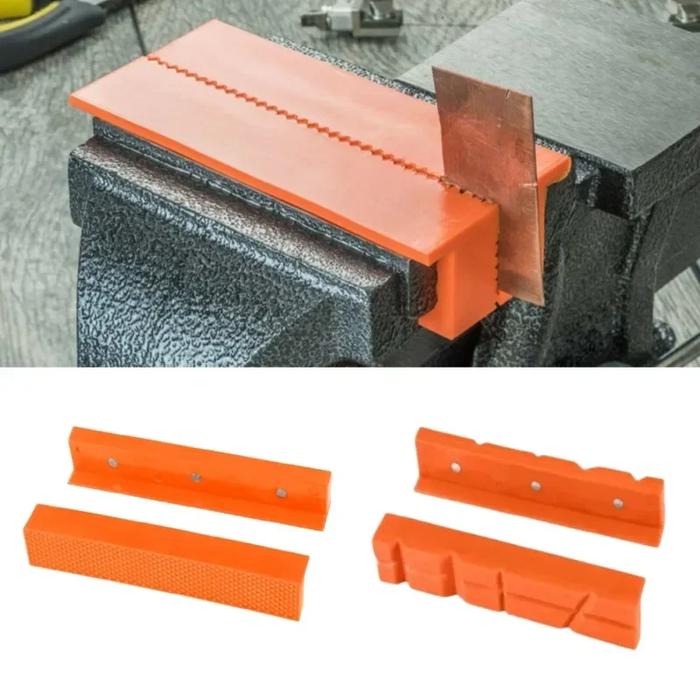 2pcs 4/5/6 Inch Magnetic Soft Pad Jaw Rubber For Metal Vise Bench Machine Tools For Metal Vise Bench