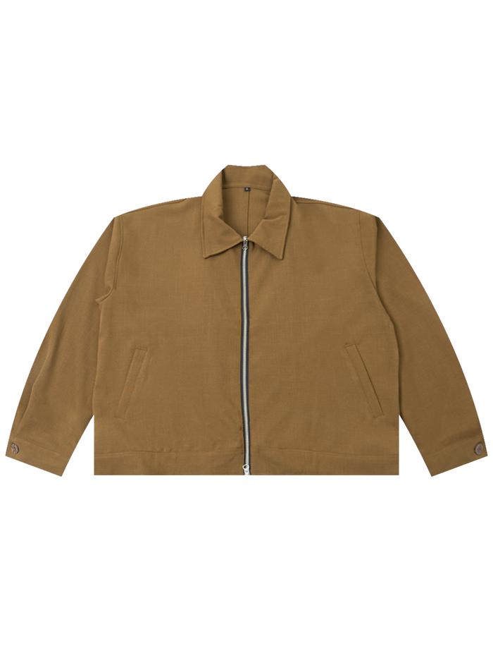 BOXY WORK JACKET DEEP COCOA