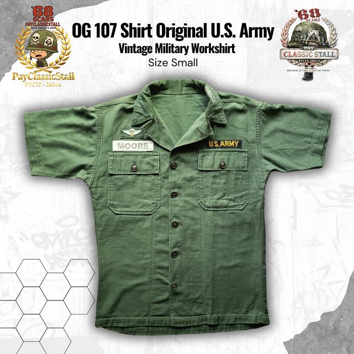 OG 107 Shirt Original Patch U.S. Army – Vintage Military Workshirt