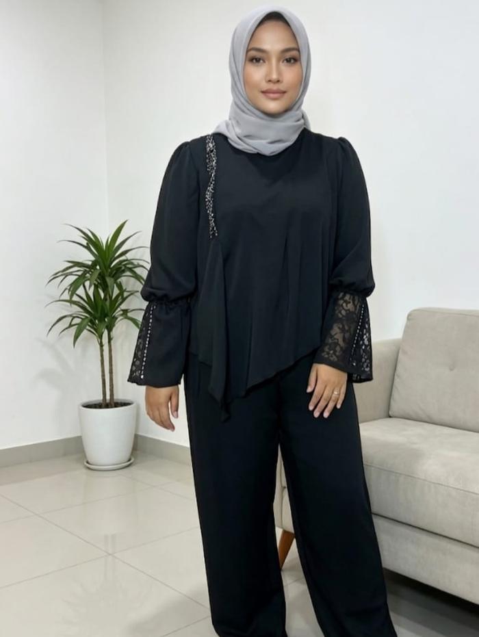 Az-zahra Amara One Set Kekinian Setelan Wanita Muslimah