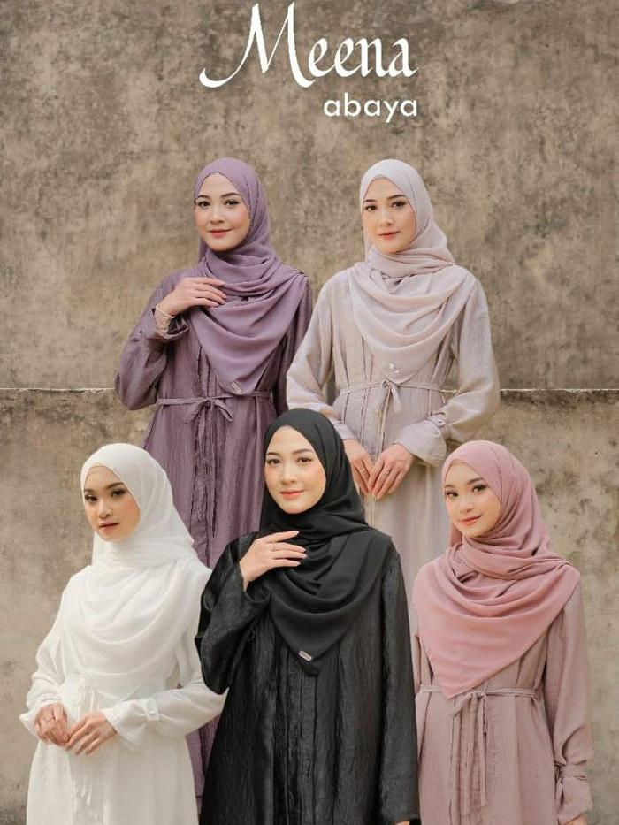 Meena Abaya Gamis/Gamis Kekinian/Gamis Terlaris