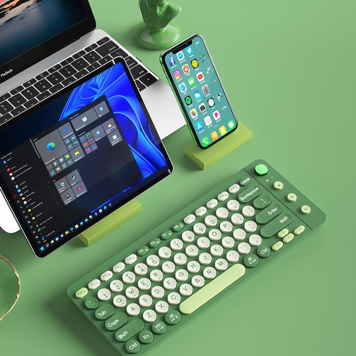 Rechargeable Wireless Bluetooth Keyboard For Tablet iPad Phone