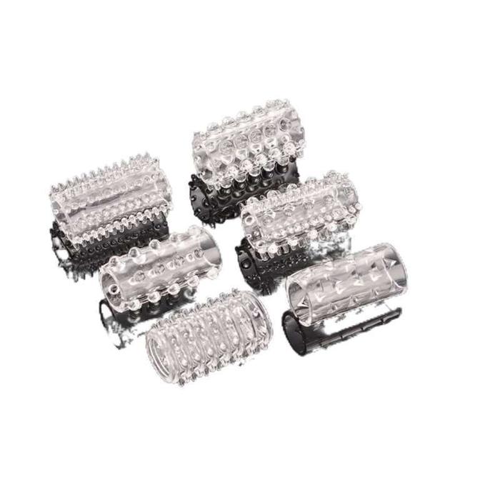 Ring Cincin Halus Kunci Minat Kecil 6 Buah Cincin Blok Partikel Kondom Pria  TAZI TOY
