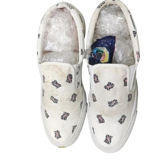 SEPATU SECOND CONVERSE MOTIF SLIP ON SIZE 44