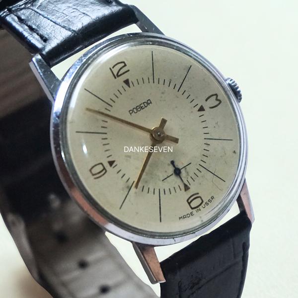 [RARE] Pobeda Subdials Soviet Men Watches Jam Tangan Pria