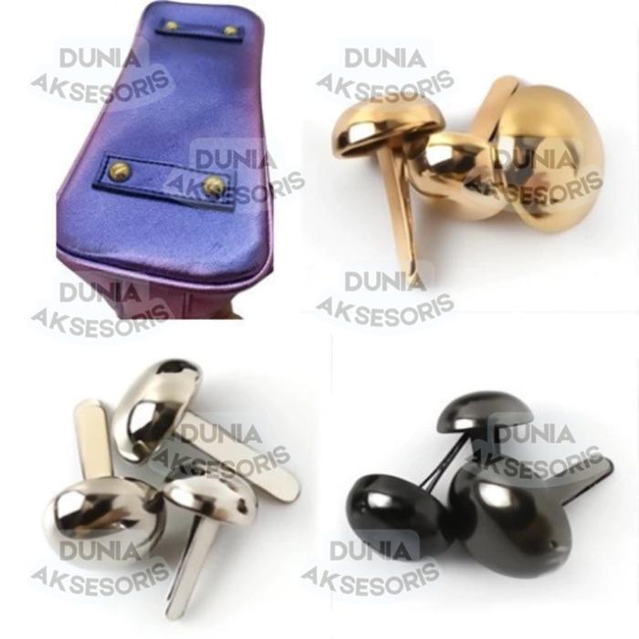 Accesories Tas Centang Kenong 10x8 mm (Tancap - Siap Pakai) // Kancing Kenong - Aksesoris Tas