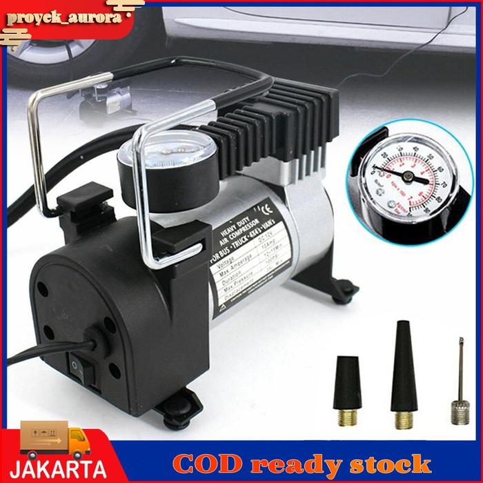 【Flash Sale!!!】Kompresor Angin Listrik Kompresor Mini Pompa Ban Mobil Motor Elektrik Mini Pompa Angi