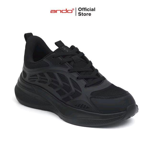 Ando Sepatu Sneakers M-Sport / MAGNET / visual Pria Dewasa-Hitam/Hitam 39-44
