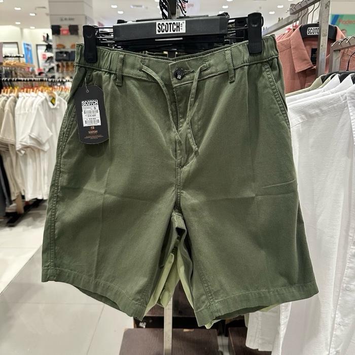 Scotch celana pendek chinos pria