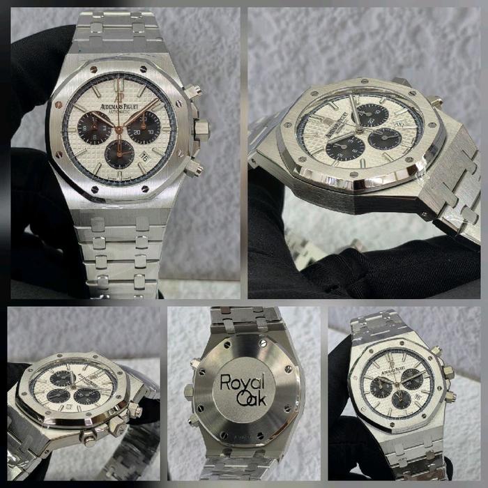 Swiss!jam tangan pria Swiss AP panda automatic by APS crono 027 kaca saphire box fullset bahan allsa