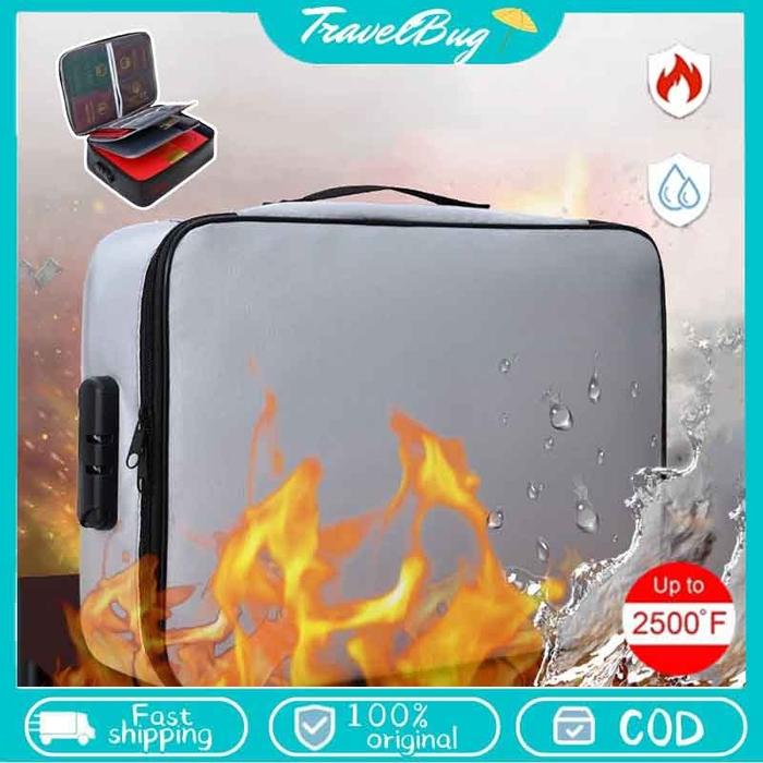 Tas Dokumen Tahan Api Dan Air Tempat Dokumen Penting Document Bag Tas Penyimpanan Dokumen Map Ijazah