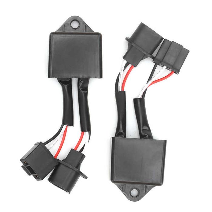 2 Buah Filter HID Dekoder Lampu LED Adaptor H13 To H4 10000H Masa