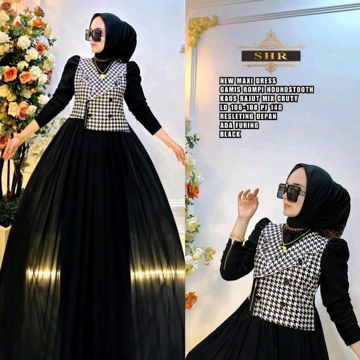NEW MAXI DRESS BRAND SHR ORIGINAL/GAMIS MEWAH 2024