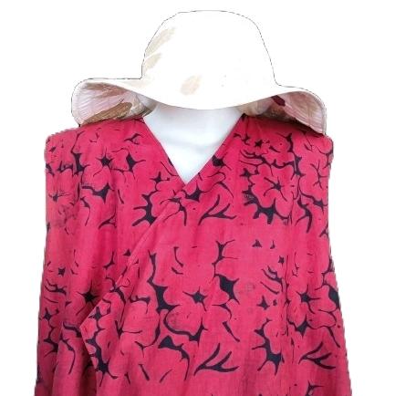OUTER MERAH BATA BATIK MOTIF KHAS PURBALINGGA