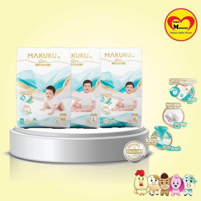 Makuku Slim Luxury Pants M52 / L50 / XL48 (KEMASAN RANDOM LAMA/BARU) / Toko Makmur Online