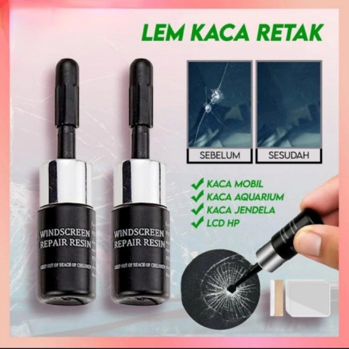 Lem Kaca Serbaguna Tambal Semua Kaca Retak Aquarium Hp