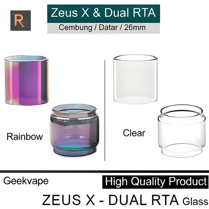 MANTUL Fat Boy ZEUS X RTA Replacement Glass | kaca cembung bubble