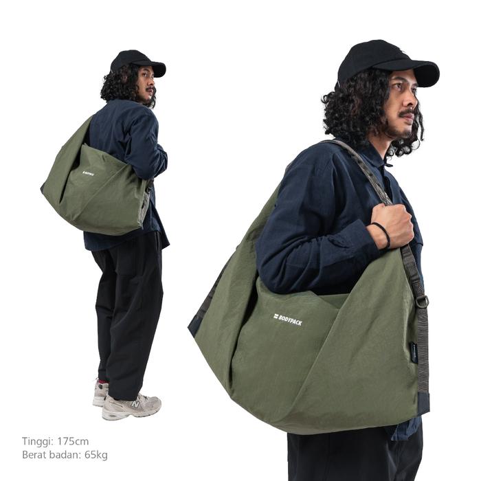 Bodypack Audagami 1.0 Tasuki Bag Tas Selempang Travel Kerja Kuliah Ringan Stylish - Olive