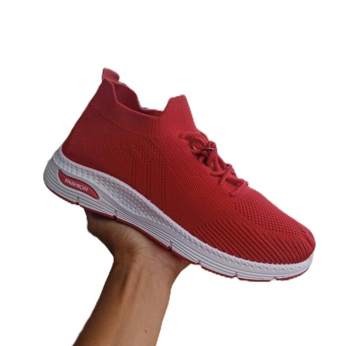 sepatu fasion rajut dan snickers Casual