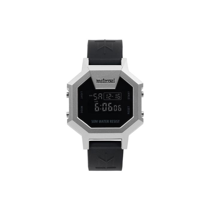 JAM TANGAN RUBBER FASHION CASUAL SIMPLE PRIA WANITA SILVER ORIGINAL MATERNAL DISASTER | GESTALT SB